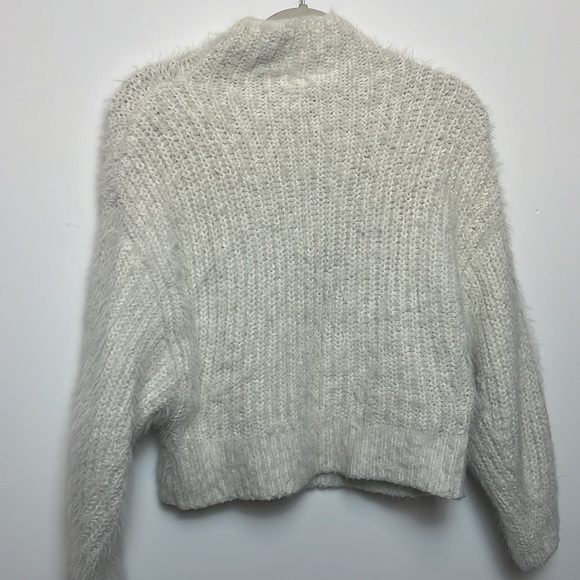 Brand: Express | Fuzzy Cowl Neck Sweater - Picture 5 of 6